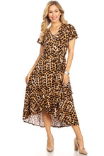 Load image into Gallery viewer, Lola Leopard Midi Dress (FINAL SALE)