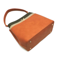 Load image into Gallery viewer, Colorblock 2-in-1 Shoulder Bag Hobo (Taupe/bk/cg)