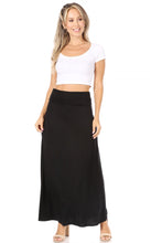 Load image into Gallery viewer, Black A-Line Maxi Skirt - FINAL SALE