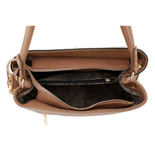 Load image into Gallery viewer, Colorblock 2-in-1 Shoulder Bag Hobo (Taupe/bk/cg)