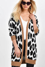 Load image into Gallery viewer, Leopard Open Cardigan in Tan & Black