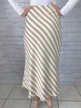 Load image into Gallery viewer, Gigi Stripe Print Skirt in Ivory - FINAL SALE