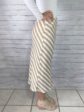 Load image into Gallery viewer, Gigi Stripe Print Skirt in Ivory - FINAL SALE