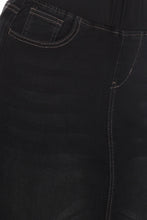 Load image into Gallery viewer, Alexa Denim Long Skirt in Black -FINAL SALE