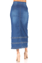 Load image into Gallery viewer, Amanda Denim Long Skirt in Indigo - FINAL SALE