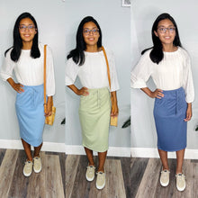 Load image into Gallery viewer, Drawstring Comfy Jogger Skirt in Sky Blue (S-XL)