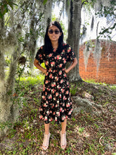 Load image into Gallery viewer, Tundra Floral Dress in Black (FINAL SALE)