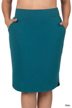 Load image into Gallery viewer, Comfy and Chic Jogger Skirt in Teal