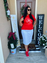 Load image into Gallery viewer, Anna Twill Denim Skirt in White