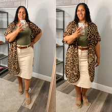 Load image into Gallery viewer, The Remi Denim Midi Skirt in Ivory (2-24)