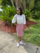 Load image into Gallery viewer, Comfy and Chic Jogger Skirt in Lt Rose