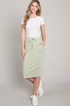 Load image into Gallery viewer, Drawstring Comfy Jogger Skirt in Sage (S-XL)