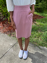Load image into Gallery viewer, Comfy and Chic Jogger Skirt in Lt Rose