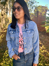 Load image into Gallery viewer, Always by My Side Denim Jacket in Light Blue (S-L)