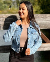 Load image into Gallery viewer, Always by My Side Denim Jacket in Light Blue (S-L)