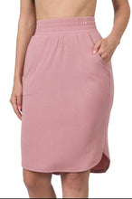 Load image into Gallery viewer, Comfy and Chic Jogger Skirt in Lt Rose