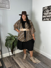 Load image into Gallery viewer, Sandy Tiered Short Sleeve Midi Dress in Black