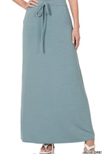 Load image into Gallery viewer, Drawstring Skirt in Grey-Blue