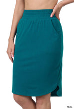 Load image into Gallery viewer, Comfy and Chic Jogger Skirt in Teal