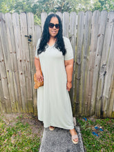 Load image into Gallery viewer, Tee Maxi Dress in Sage