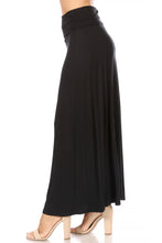 Load image into Gallery viewer, Black A-Line Maxi Skirt - FINAL SALE
