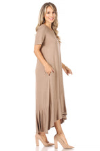 Load image into Gallery viewer, Ruffle Hem Dress in Taupe - FINAL SALE
