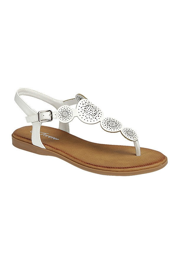 Miranda Sandals in White (FINAL SALE)