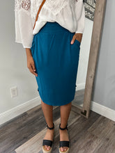 Load image into Gallery viewer, Comfy and Chic Jogger Skirt in Teal
