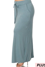 Load image into Gallery viewer, Drawstring Skirt in Grey-Blue
