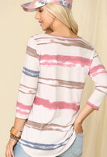 Load image into Gallery viewer, Multi Color Stripe Top in Cream
