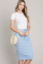 Load image into Gallery viewer, Drawstring Comfy Jogger Skirt in Sky Blue (S-XL)
