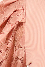 Load image into Gallery viewer, Puff Lace Sleeves Top in Pink (FINAL SALE)
